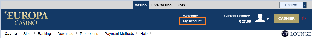 Europa casino registration 2020